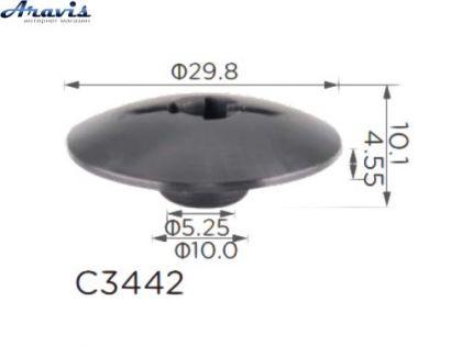 Клипсы C3442 моторный отсек теплошумоизоляция General Motors 94530387 100шт