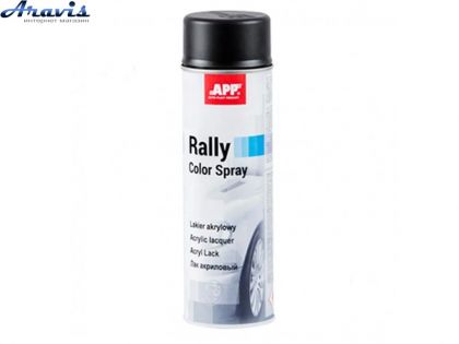 Фарба аерозольна APP Rally Color Spray чорний мат 600 мл 210112