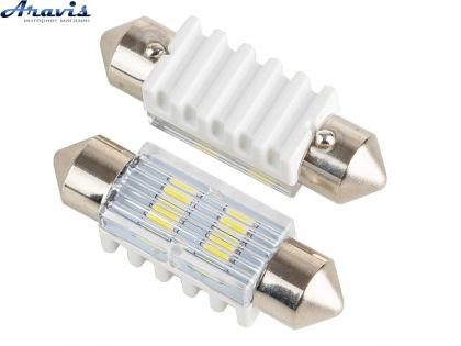 Лампочка светодиодная PULSO/софитные/LED SV8.5/T11x36mm/4 SMD-5730/9-18v/90Lm (LP-64036)