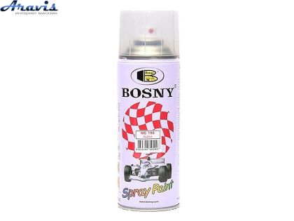 Краска лак Bosny бесцветная глянец №190 400мл