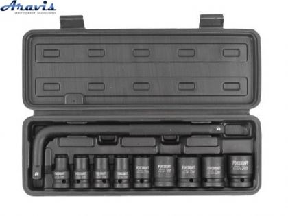 Набор инструментов 10 предметов 1/2" Ударный чемодан FORCEKRAFT 4104-5MPB
