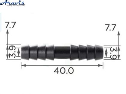 З’єднувач C0402 для трубок d7.9мм OEM 22030 100 шт