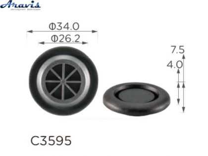 Заглушки C3595 Кузова Honda 90825-T2A-003 100шт