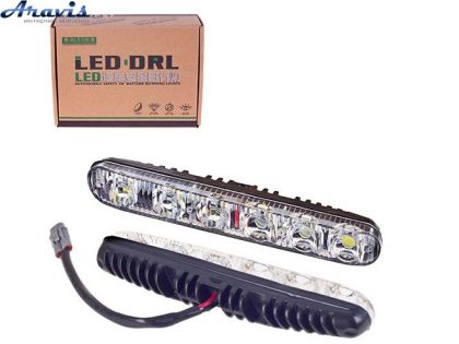 Додаткові світлодіодні фари LED XS-006 DRL 16 6LED/4W/12V/пластик/190*26mm/з поворотом 09480