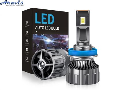 Автомобильные светодиодные LED лампы H11(H8/H9/H16) 60w 9600lm R11 3570 Chip 6000K+400% 12V