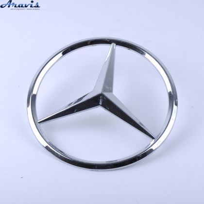 Эмблема Mercedes Vito передняя пукля пластик бльшая D165мм