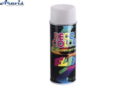 Фарба аерозольна флуоресцентна біла Deco Color Decoration 65999/726370 400мл