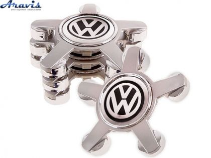 Колпачки на диски под болты Volkswagen 57x135 с кольцом 4шт 53984