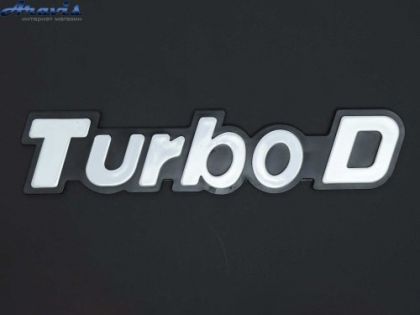 Емблема напис Turbo D 190х40мм