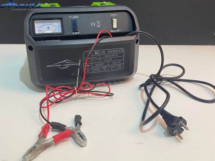 Пуско зарядное устройство для автомобильного аккумулятора 8,5А 12V АКБ- 85А 2 режима заряда Min/Boost стрел. инд Organic Assistant BC-15