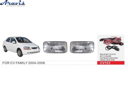 Протитуманні фари Chevrolet Family 2004-06 CV-153 881-12V27W з проводкою