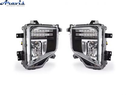 Противотуманные фары Mitsubishi Triton /L200/Pajero Sport 2018 MB-9049LED с электропроводкой