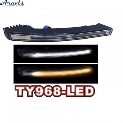 Дополнительные светодиодные фары LED Toyota Land Cruiser FJ200 2008-12 TY-968-LED DRL+повороты с электропроводкой