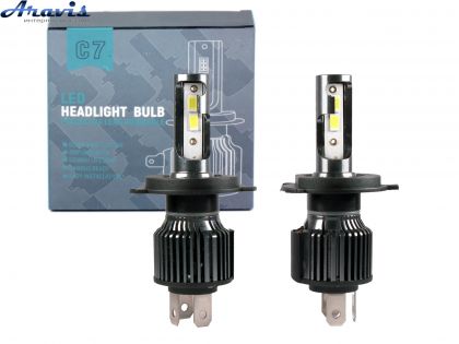 Автомобільні світлодіодні LED лампи H4 60W/9600Lm/6000K 3570 Chip IP65/9-32V C7