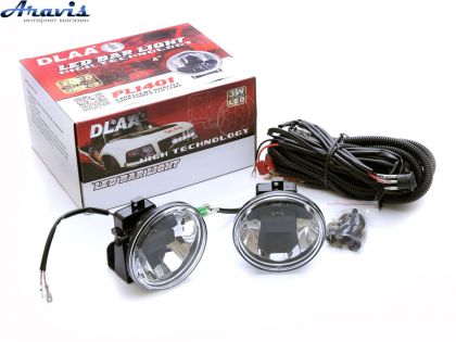Додаткові світлодіодні фари LED DLAA PL-1401 лінза D=100мм + кнопка вкл/викл