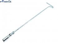 Ключ свечной 16мм цельная металическая ручка длинная DK DK2807-1D/16