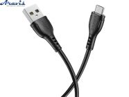 Кабель USB-Micro USB Borofone BX51 Triumph 1м/2.4A Black