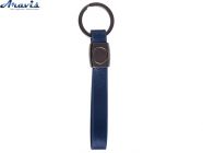 Брелок для ключів шкіряний довгий синій NISSAN (шкіра довгий NS CN)