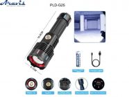 Фонарь NIGHT VISION FLUORESCENCE G25 WHITE LASER LED PM30-TG, 1х26650/3xAAA, power bank, ЗУ Type-C