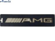 Эмблема надпись AMG серебристая скотч 205х20мм 9055 MTJ