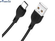 Кабель USB-Type C XO NB200 2,1А 1m Black