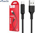 Кабель USB-Type C Hoco X25 Flash 1метр Black