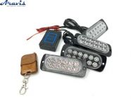 Стробоскоп светодиодный 12LED 4in1 red+blue с пультом I-BS-1-4-12LED-R+B