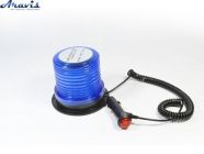 Маяк проблисковий Мигалка 12-24V синя EL101502 30 LED 2835 SMD прикурювання/магніт/викл
