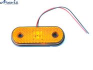 Габарит оранжевый 117х70мм 12/24V Led 10 диодов BD-0110