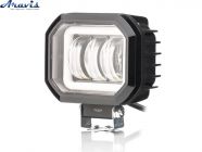 Противотуманная фара LED Лидер F 20W ближний свет неоновый обод красного цвета 12V