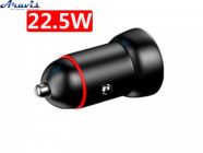 Зарядка в прикуриватель 12/24V 1USB-1Type-C 2,4А 22.5W.PD20W. QC3.0 P30