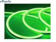 Лента силикон LED Neon 12v 50см зеленая гибкая боковая свечка ширина 12мм высота 6мм