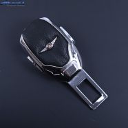 Заглушка ременя безпеки метал Chrysler 1шт цинк.сплав + шкіра FLY тип №3