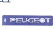 Емблема напис PEUGEOT 206 196х23 мм хром скотч 8987