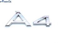 Эмблема надпись A 4 на багажник 2008- 85х35мм 8H08537412ZZ