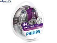 Галогенная лампа H4 12V 60/55W + 60% Vision Plus Philips 12342VPS2 Box-2шт