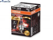 Галогенная лампа H4 12V 60/55W + 30% Super Osram 64193 SUP красная уп