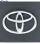 Емблема Toyota 98х64мм пластик 2 пуклі