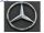 Эмблема Mercedes D90мм 210 кузов задняя 3 пукли пластик изогнутая