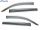 Дефлекторы окон ветровики Skoda Octavia COMBI (4) A7 2017- FLY на скотче нержавейка
