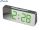 Часы сетевые PTVS 763Y-4, зеленые, температура, USB 190*85*47 мм 2xAAA
