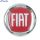 Емблема Fiat Doblo Albea Punto Linea Palio D94 пластик скотч червона
