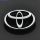 Эмблема Toyota Corolla 60х88х28мм пластик 3 защелки малая передняя решетка